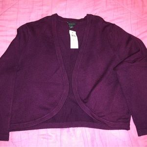 Cropped cardigan size large